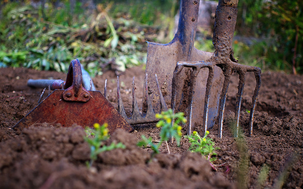 enlever facilement la rouille sur les outils de jardinage