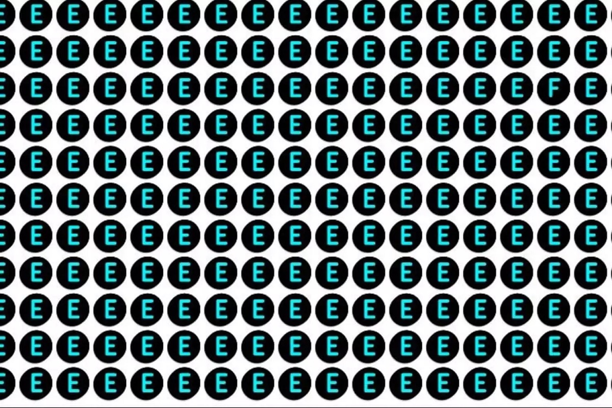 Défi visuel trouvez la lettre F