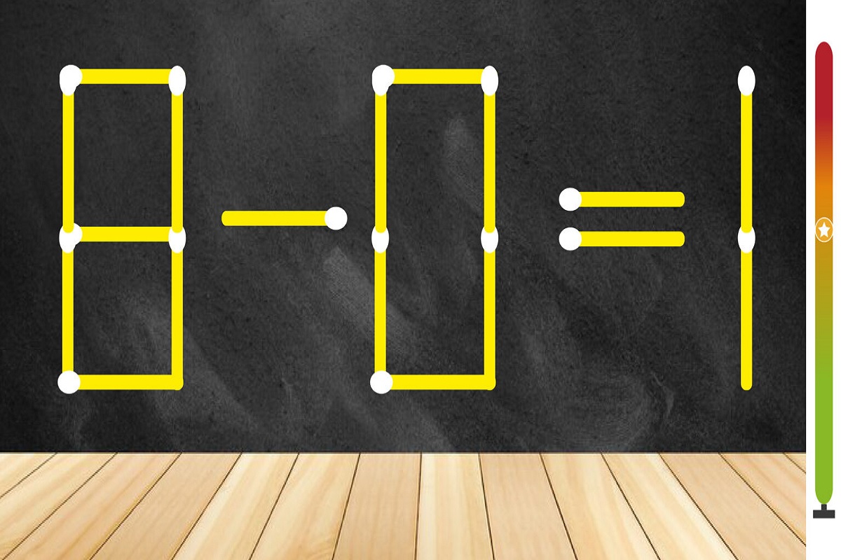 Test de QI déplacer une seule allumette