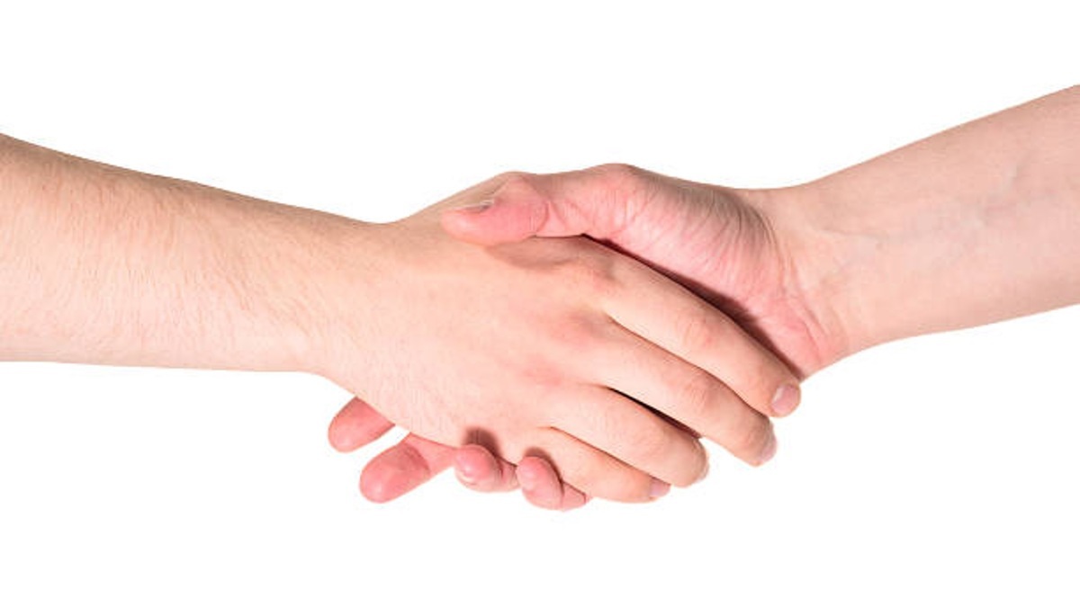 test de personnalité poignée de main molle