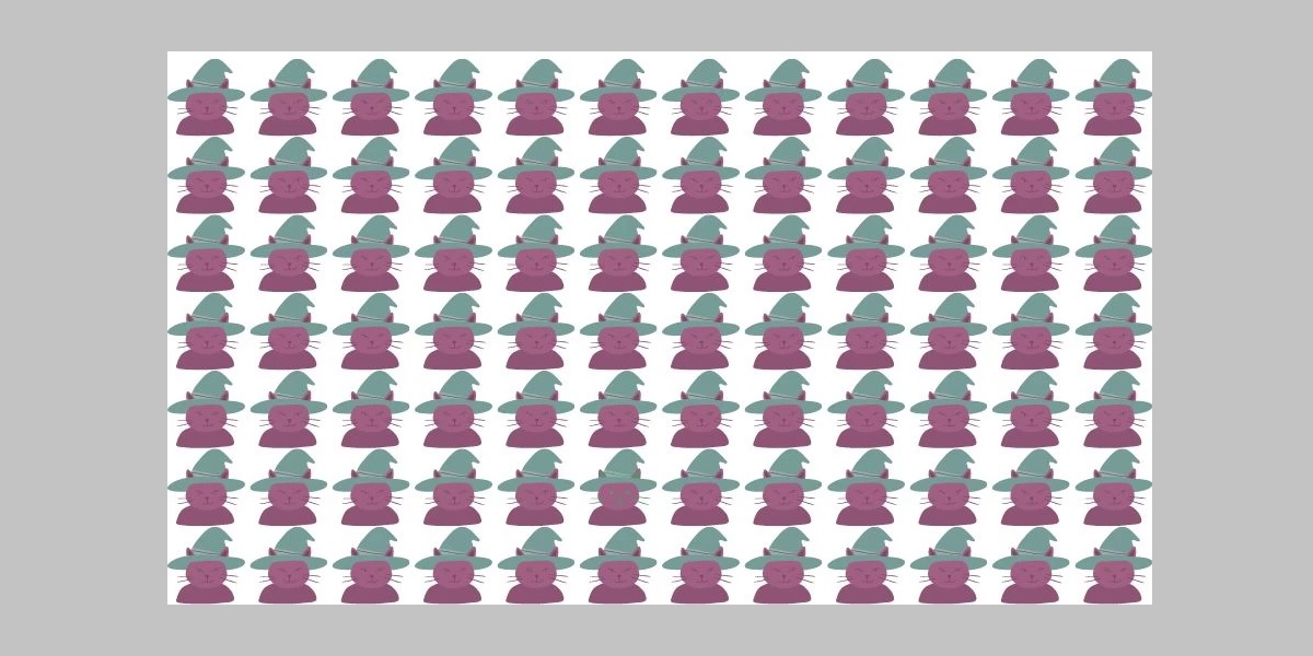 Défi visuel trouver intrus